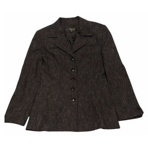 SIGNATURE BY LARRY LEVINE WOMEN'S BUTTON UP JACKET BLAZER SIZE 10